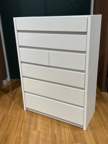 大川家具 (オオカワカグ) ハイチェスト ブラウン 6段8杯｜トレファクONLINE