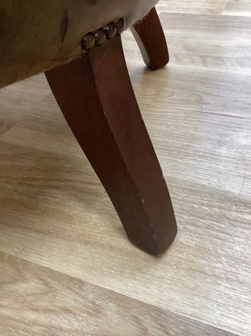 ラウンジソファー ブラウン チェスターフィールド  総革