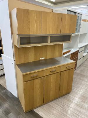 末次家具 (スエツギカグ) レンジボード ナチュラル 3枚扉