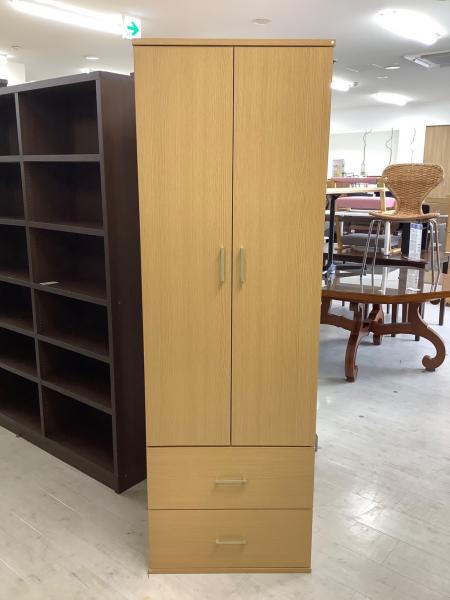 ニトリ ワードローブ ナチュラル 2枚扉 クローネ｜トレファクONLINE