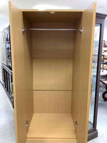 ニトリ ワードローブ ナチュラル 2枚扉 クローネ｜トレファクONLINE