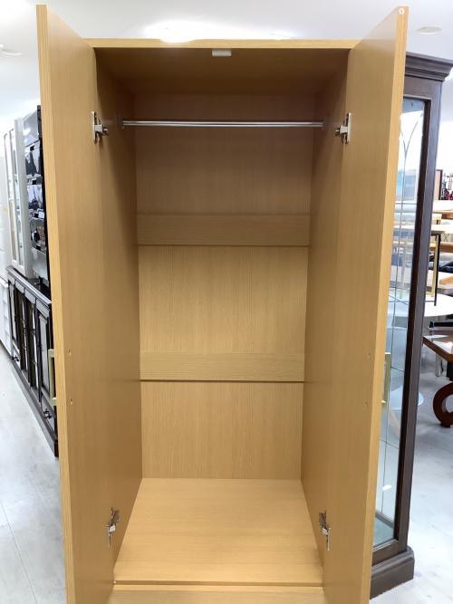 ニトリ ワードローブ ナチュラル 2枚扉 クローネ