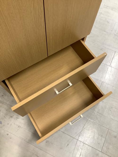 ニトリ ワードローブ ナチュラル 2枚扉 クローネ