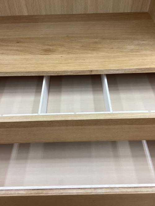 無印良品 (ムジルシリョウヒン) レンジボード ナチュラル ワゴン付 オーク材 幅120㎝