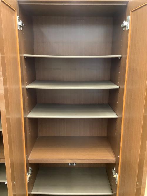 シューズボックス ブラウン 3枚扉