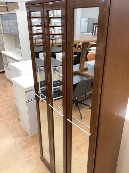 シューズボックス ブラウン 3枚扉