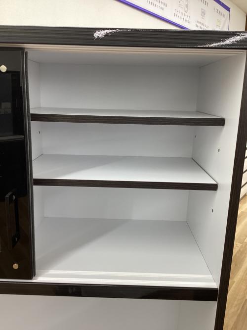 関家具 (セキカグ) レンジボード ブラック ミルコⅡ 幅105㎝