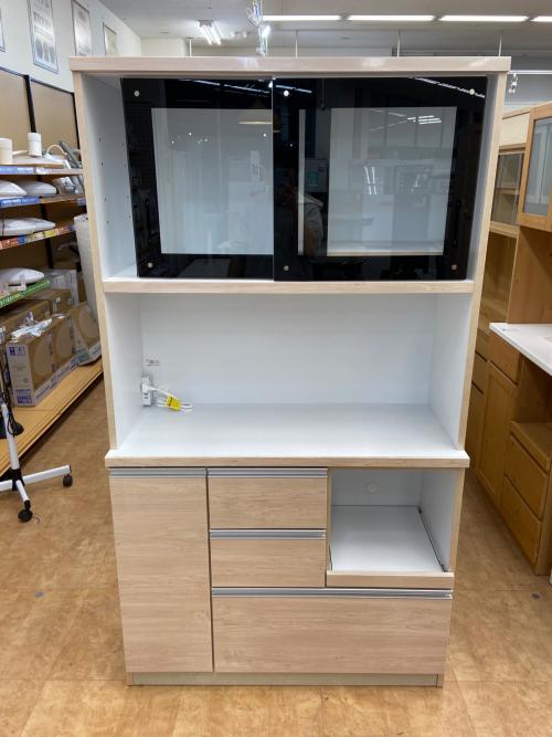 関家具 (セキカグ) レンジボード ナチュラル ミルコⅡ 幅105㎝