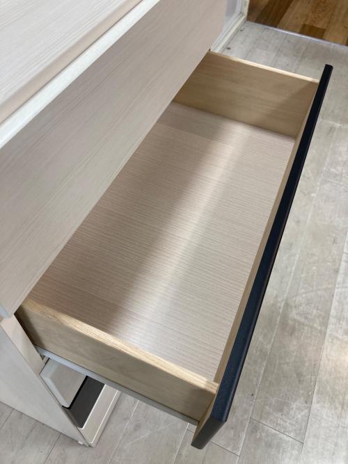 関家具 (セキカグ) チェスト ブラック×ホワイト 5段 ジェラード