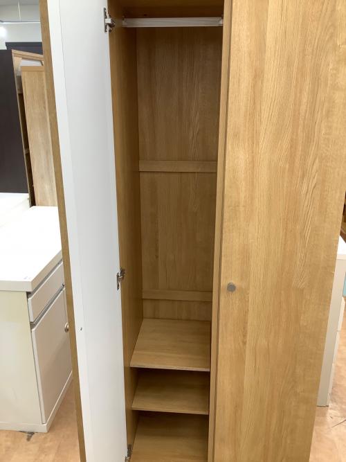 ニトリ ワードローブ ナチュラル ミラー付き