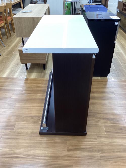 バーカウンター ダークブラウン×ホワイト