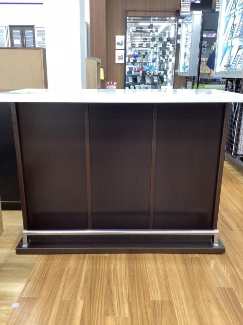 バーカウンター ダークブラウン×ホワイト