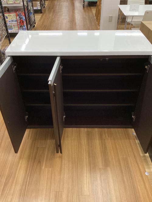 バーカウンター ダークブラウン×ホワイト