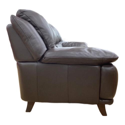 大塚家具(IDC) (オオツカカグ) 3人掛けソファー ブラック 半革 オースチン