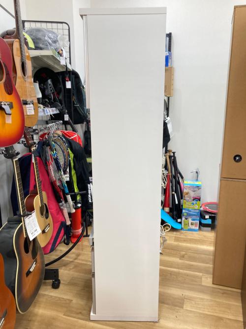 レンジボード グレー×ホワイト スリムタイプ 2枚扉