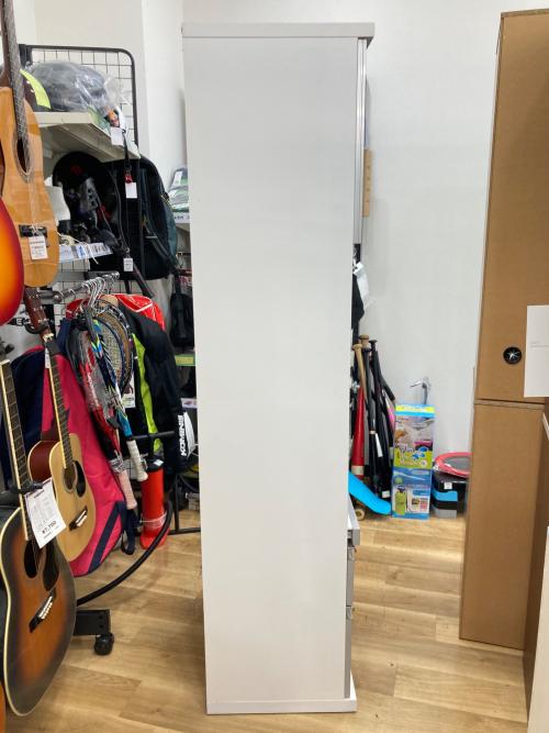 レンジボード グレー×ホワイト スリムタイプ 2枚扉