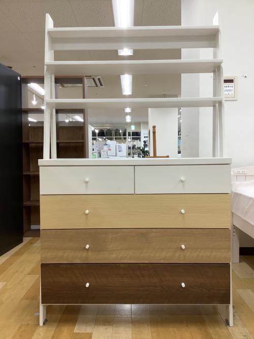 ニトリ チェストラック ナチュラル×ホワイト