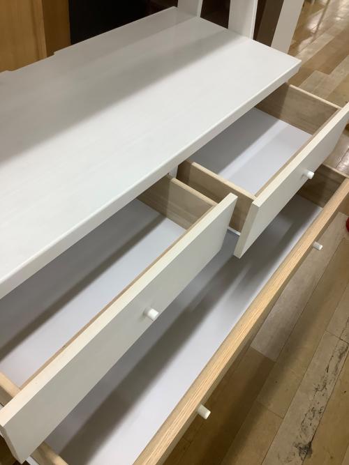 ニトリ チェストラック ナチュラル×ホワイト