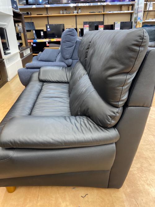 sheer (シアー) 2人掛けソファー ダークネイビー 2人掛け 7342 7343 レザー