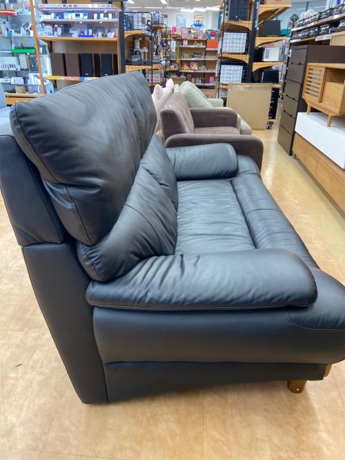 sheer (シアー) 2人掛けソファー ダークネイビー 2人掛け 7342 7343 レザー