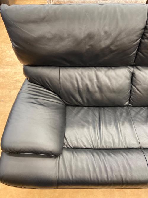 sheer (シアー) 2人掛けソファー ダークネイビー 2人掛け 7342 7343 レザー