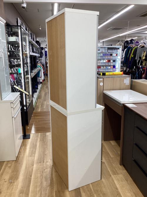 食器棚 ホワイト ソフトクローズ 2枚扉