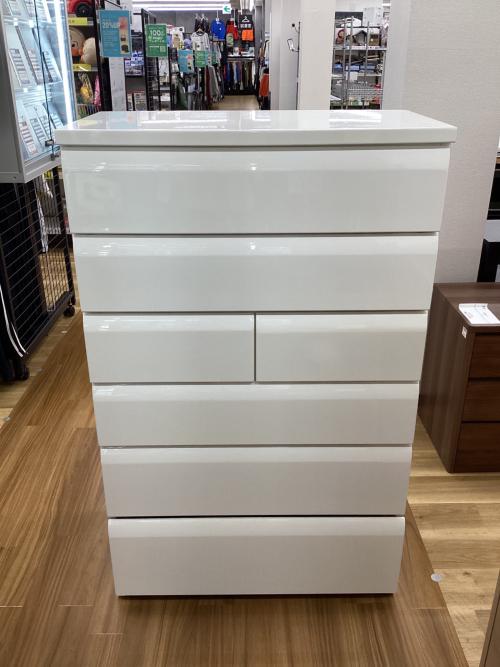 ニトリ 6段チェスト ホワイト WISH