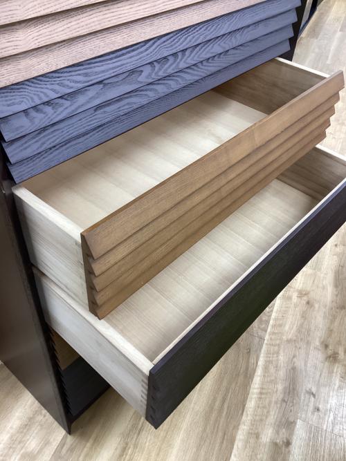 6段チェスト ナチュラル×ダークブラウン