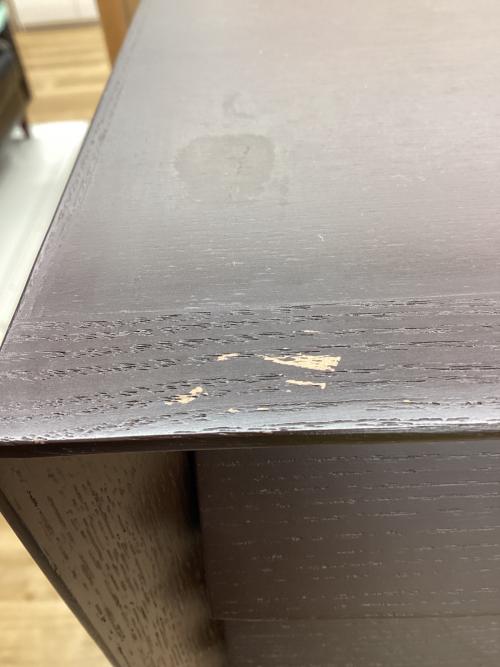 6段チェスト ナチュラル×ダークブラウン