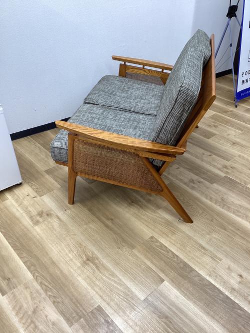 ACME Furniture (アクメファニチャー) 2人掛けソファー グレー×ブラウン WICKER