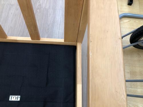 ニトリ 2人掛けソファー ナチュラル×グレー オットマン付