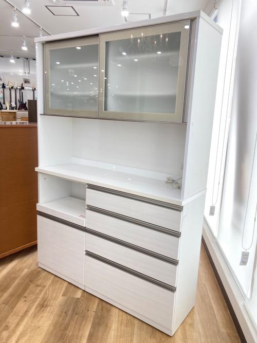 ニトリ レンジボード ホワイト ソフトクローズ スライド扉 リガーレ