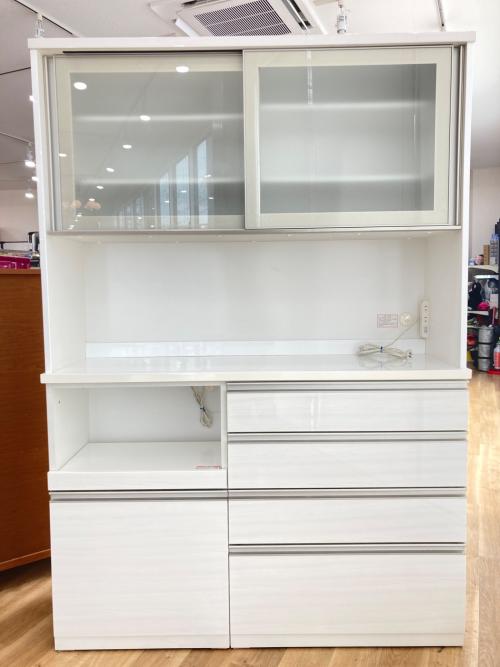 ニトリ レンジボード ホワイト ソフトクローズ スライド扉 リガーレ