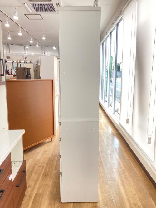 ニトリ レンジボード ホワイト ソフトクローズ スライド扉 リガーレ