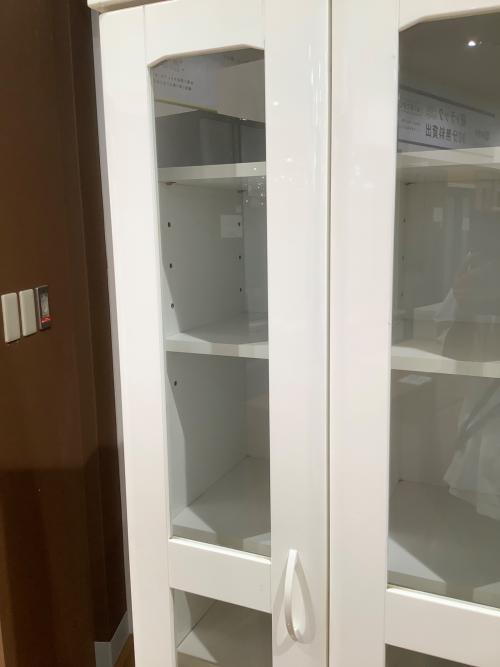 本棚 ホワイト 4枚扉 幅90×高さ180×奥行40