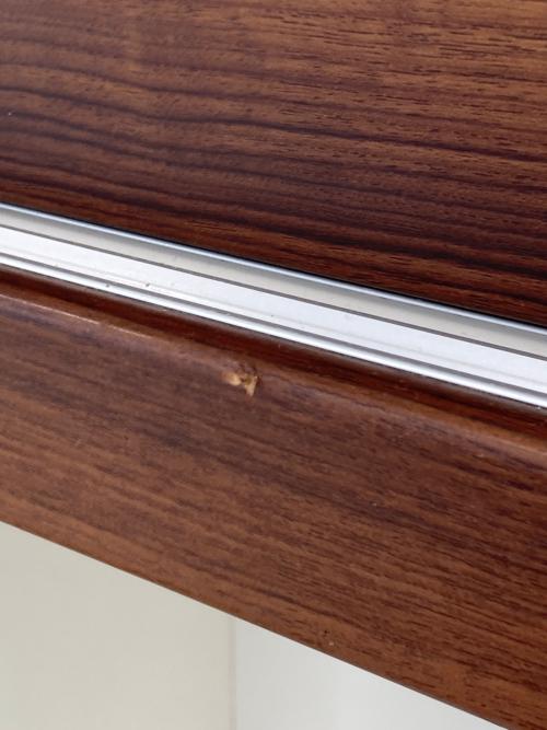 レンジボード ブラウン×ホワイト モイス加工 ソフトクローズ