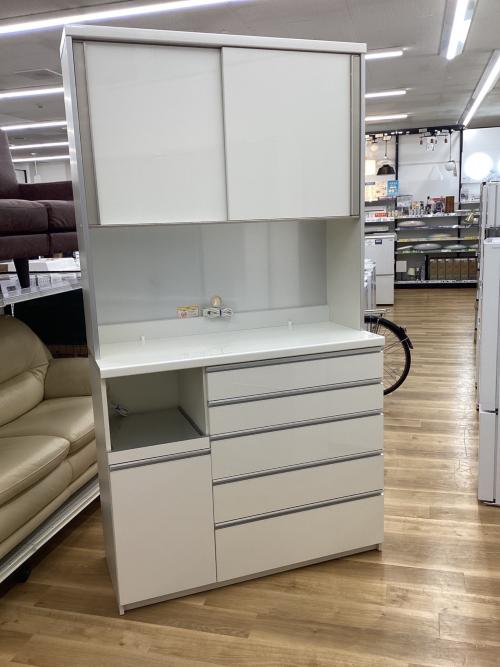 Pamouna (パモウナ) レンジボード ホワイト モイス加工 ソフトクローズ スライド扉