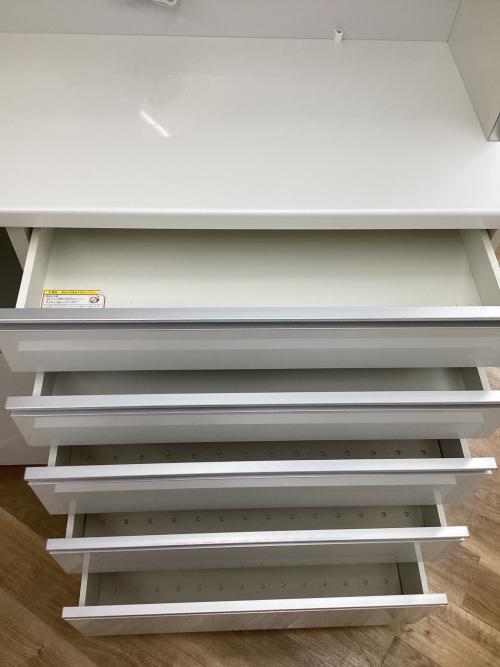 Pamouna (パモウナ) レンジボード ホワイト モイス加工 ソフトクローズ スライド扉