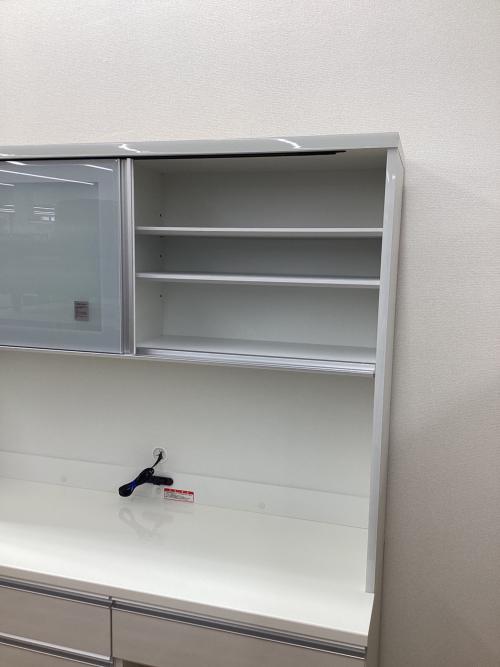 高橋木工所 (タカハシモッコウジョ) レンジボード ホワイト モイス加工 ソフトクローズ ダストカート付 スライド扉