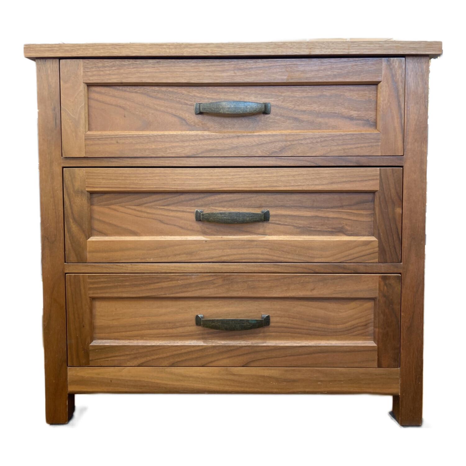 ウッドチェスト　ニトリ　チェスト　3段　中古 ニトリ 3段チェスト ブラウン｜トレファクONLINE