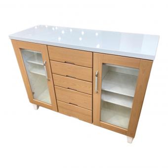 リビングボード ナチュラル×ホワイト ヨゴレ有