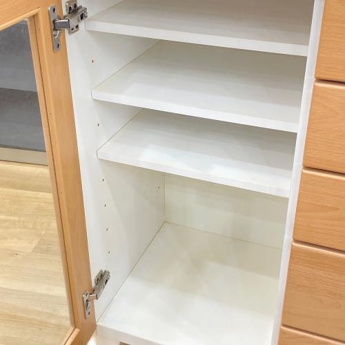 リビングボード ナチュラル×ホワイト ヨゴレ有