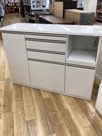 近藤産業 (コンドウサンギョウ) キッチンカウンター ホワイト スライドカウンター付