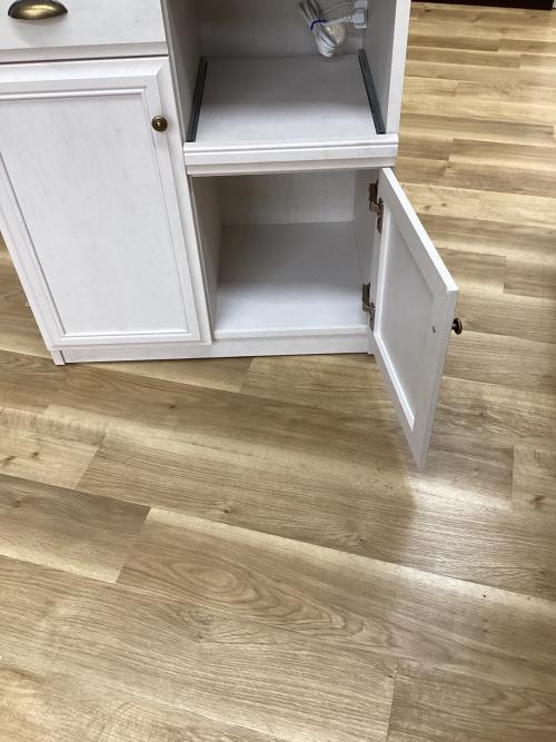 ユーアイ レンジボード アイボリー×ブラウン 2枚扉