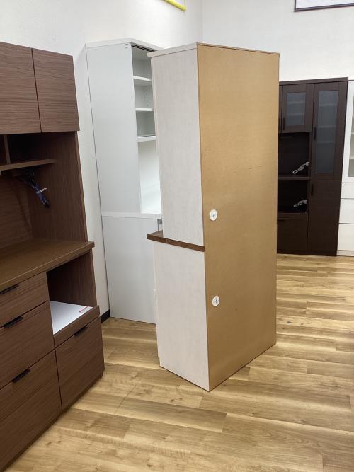 ユーアイ レンジボード アイボリー×ブラウン 2枚扉