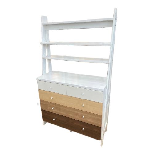 ニトリ チェストラック ナチュラル×ホワイト