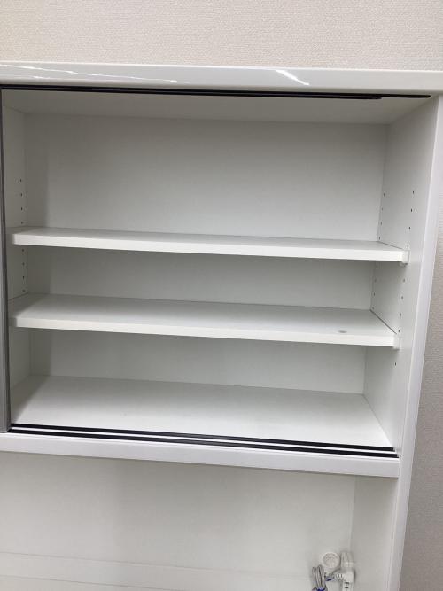 レンジボード ホワイト スライド扉