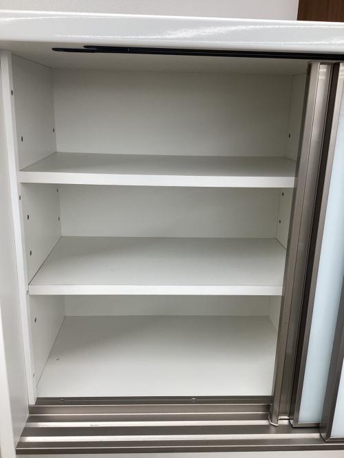 ニトリ レンジボード ホワイト スライド扉