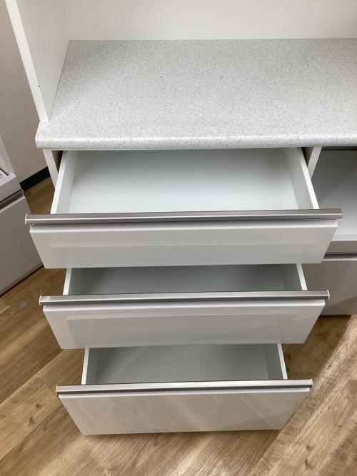 ニトリ レンジボード ホワイト スライド扉