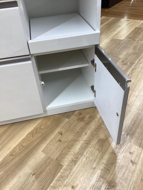 ニトリ レンジボード ホワイト スライド扉